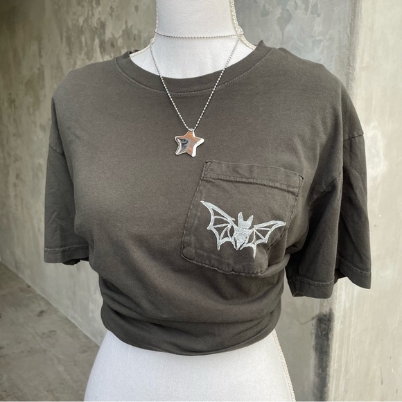 Chrome Hearts Tops - Upcycled Chrome Hearts Grunge Bat Tee
